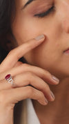 Glorious Ruby (Manik) Ring in 925 Sterling Silver - Urja