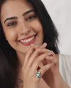 Radiant Emerald (Panna) Ring in 925 Sterling Silver - Shakti