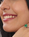 Majestic Emerald (Panna) Ring in 925 Sterling Silver - Urja