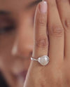 Minimalist Pearl (Moti) Ring in 925 Sterling Silver - Shakti R