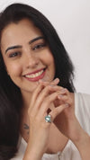 Radiant Emerald (Panna) Ring in 925 Sterling Silver - Shakti