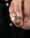 Vintage Emerald (Panna) Ring in Gold - Rectangular Urja
