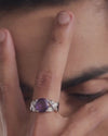 Unique Amethyst (Jamunia) Ring in 925 Sterling Silver - Urja